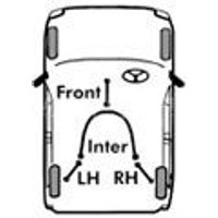 Handbrake Cable - Centre FIRSTLINE Fits: FORD TOURNEO