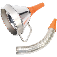 SEALEY Funnel Metal With Flexible Spout & Filter Ø160mm | FM16F | GSF Car Parts