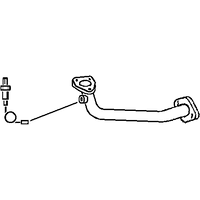 Exhaust Pipe A2a Fits: MAZDA PREMACY