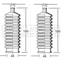 Steering Bellow Set FIRSTLINE Fits: ROVER GROUP ITAL