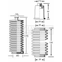 Rack Gaitor FIRSTLINE Fits: PEUGEOT 306