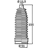 Steering Bellow Set FIRSTLINE Fits: NISSAN MICRA