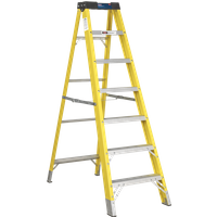 SEALEY Fibreglass Step Ladder 6-Tread En 131 | FSL7 | GSF Car Parts
