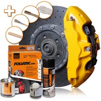 FOLIATEC Yellow Glossy Brake Caliper Paint 7Pc Kit | FT2195 | GSF Car Parts