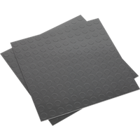 SEALEY Vinyl Floor Tile With Peel & Stick Backing - Silver Coin Pack Of 16 | FT2S | GSF Car Parts