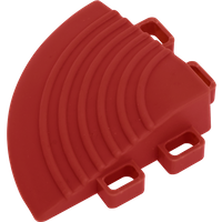 SEALEY Polypropylene Floor Tile Corners 60 X 60mm Red - Pack Of 4 | FT3CR | GSF Car Parts