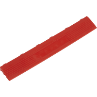SEALEY Polypropylene Floor Tile Edge 400 X 60mm Red Female - Pack Of 6 | FT3ERF | GSF Car Parts