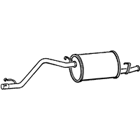 Klarius Fiat Panda Exhaust Box & Tail Pipe | FT469X | GSF Car Parts