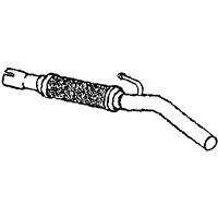 A2A Exhaust Pipe | GSF Car Parts Fits: FIAT MULTIPLA