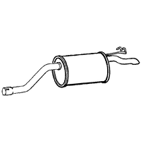 A2A Fiat Punto Rear Box/silencer | GSF Car Parts