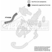 Turbo Hose FIRSTLINE Fits: FIAT IDEA