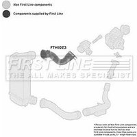 Turbo Hose FIRSTLINE Fits: CITROEN C8