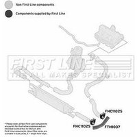 Turbo Hose FIRSTLINE Fits: ALFA ROMEO MiTo