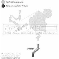 Turbo Hose FIRSTLINE Fits: CITROEN C5