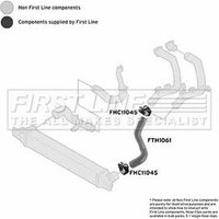 Intake Hose Air Filter FIRSTLINE Fits: FIAT FIORINO