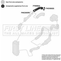 Charge Air Hose FIRSTLINE Fits: SEAT CORDOBA
