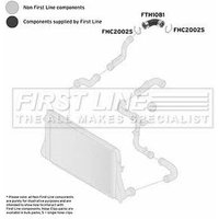Charger Intake Hose FIRSTLINE Fits: VOLKSWAGEN PASSAT