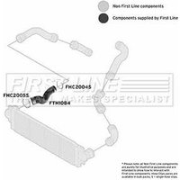 Intercooler Hose FIRSTLINE Fits: SKODA OCTAVIA