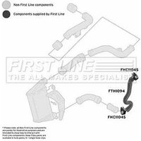 Turbo Hose FIRSTLINE Fits: AUDI A4