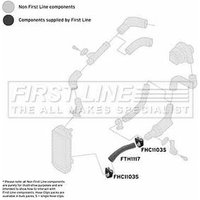 Turbo Hose FIRSTLINE Fits: VOLKSWAGEN LUPO