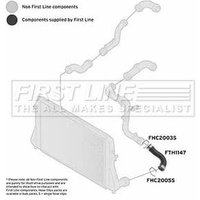 Turbo Hose FIRSTLINE Fits: VOLKSWAGEN EOS