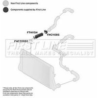 Charger Intake Hose FIRSTLINE Fits: VOLKSWAGEN EOS