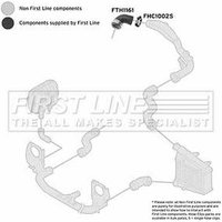 Charger Intake Hose FIRSTLINE Fits: AUDI A4