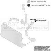Turbo Hose FIRSTLINE Fits: VOLKSWAGEN JETTA