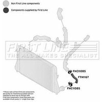 Turbo Hose FIRSTLINE Fits: VOLKSWAGEN CC