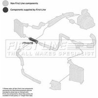 Intercooler Hose FIRSTLINE Fits: PORSCHE CAYENNE