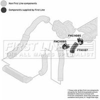 Turbo Hose FIRSTLINE Fits: BMW 520