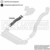 Turbo Hose FIRSTLINE Fits: BMW 120