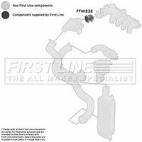 Turbo Hose FIRSTLINE Fits: MERCEDES VITO