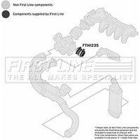 Turbo Hose FIRSTLINE Fits: CITROEN C4