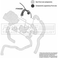 Turbo Hose FIRSTLINE Fits: RENAULT GRAND MODUS