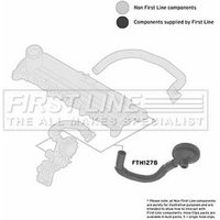 Turbo Hose FIRSTLINE Fits: RENAULT CLIO