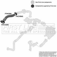 Turbo Hose FIRSTLINE Fits: RENAULT GRAND SCENIC