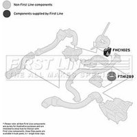Turbo Hose FIRSTLINE Fits: RENAULT MODUS