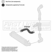 Turbo Hose FIRSTLINE Fits: MERCEDES C200