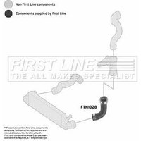 Charger Intake Hose FIRSTLINE Fits: MERCEDES C270