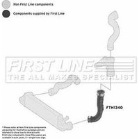 Turbo Hose FIRSTLINE Fits: MERCEDES C230