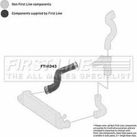 Turbo Hose FIRSTLINE Fits: MERCEDES C220