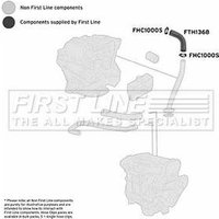 Turbo Hose FIRSTLINE Fits: VAUXHALL CALIBRA