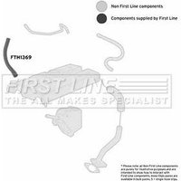 Turbo Hose FIRSTLINE Fits: OPEL OMEGA