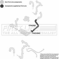 Turbo Hose FIRSTLINE Fits: OPEL MERIVA