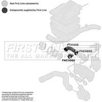 Charge Air Hose FIRSTLINE Fits: SEAT IBIZA