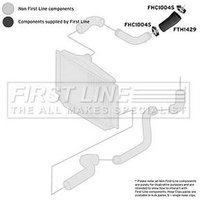 Turbo Hose FIRSTLINE Fits: VOLVO S70