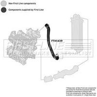 Turbo Hose FIRSTLINE Fits: FORD GRAND C-MAX