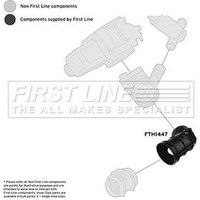 Intake Hose Air Filter FIRSTLINE Fits: BMW 525