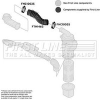 Intake Hose Air Filter FIRSTLINE Fits: HYUNDAI ACCENT